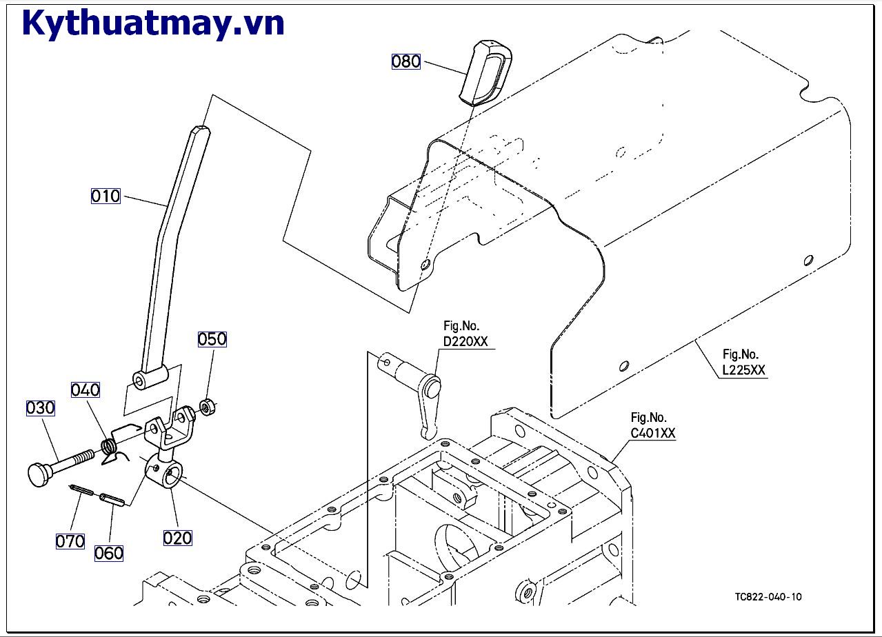 Cần gạt số pto